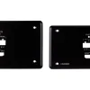 Platine murale récepteur HDBT Kramer WP-789R/EU-PANEL-SET-80/86(B) avec RS-232 et retransmission IR, absorption de tension PoE