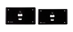 Platine murale récepteur HDBT Kramer WP-789R/EU-PANEL-SET-80/86(B) avec RS-232 et retransmission IR, absorption de tension PoE