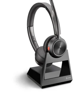 Poly Savi 7220 Office - Micro-casque stéréo sans fil (avec socle de chargement DECT)