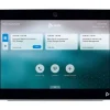 Poly TC10 Contrôleur tactile avec indicateur d'état LED et montage flexible pour la planification de salle intelligente et le contrôle de visioconférence en blanc