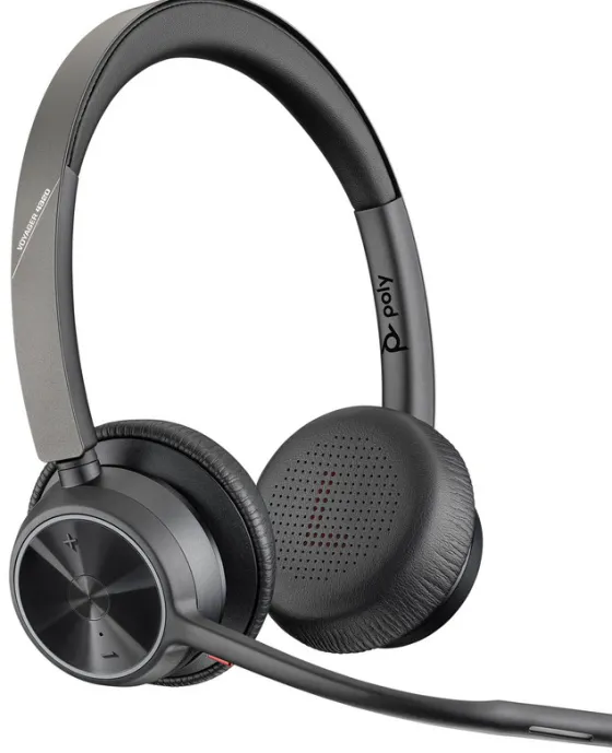 Poly Voyager 4320 - Micro-casque mono Bluetooth USB-A certifié pour Microsoft Teams