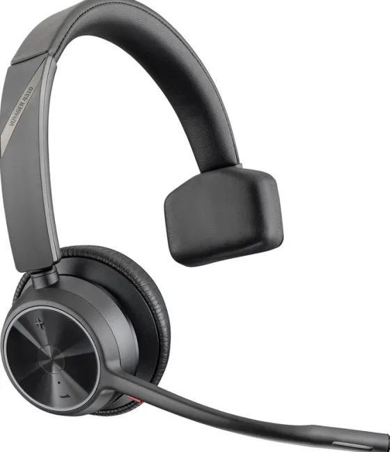 Poly Voyager 4310 UC - Micro-casque mono USB-A certifié pour Microsoft Teams (avec socle de chargement)