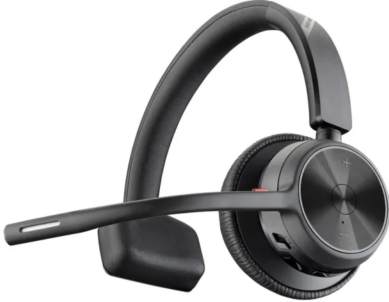 Poly Voyager 4310 UC - Micro-casque mono USB-A certifié pour Microsoft Teams (avec socle de chargement)