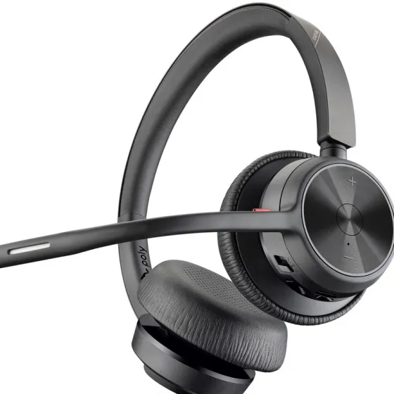 Poly Voyager 4320 UC Casque USB-C pour Microsoft Teams avec station de recharge incluse