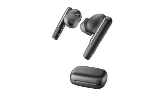 Poly Voyager Free 60 - Écouteurs USB-C certifié pour Microsoft Teams avec étui de chargement, noir