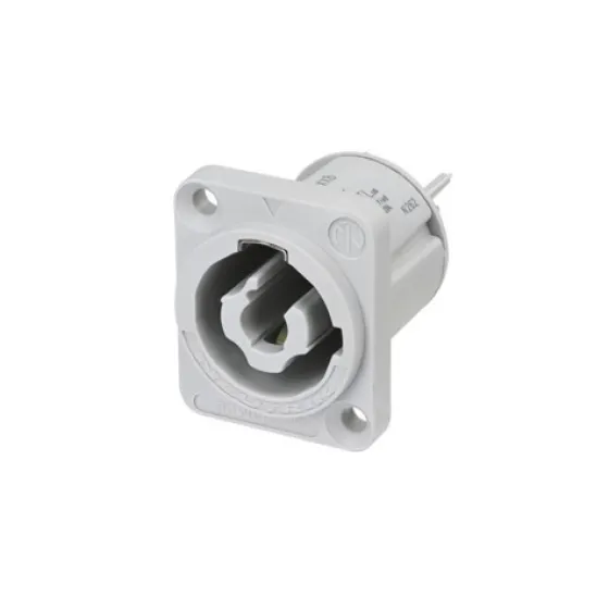 Prise encastrable PowerOut Neutrik NAC3MPXXB, gris