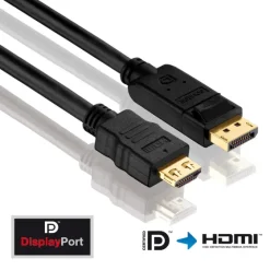 PureLink Câble DisplayPort vers HDMI - Basic+ Series - Longueur de 3,0m