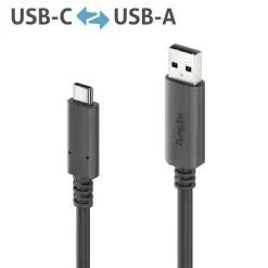 PureLink Câble USB v3.2 USB-C / USB-A – 5 mètres