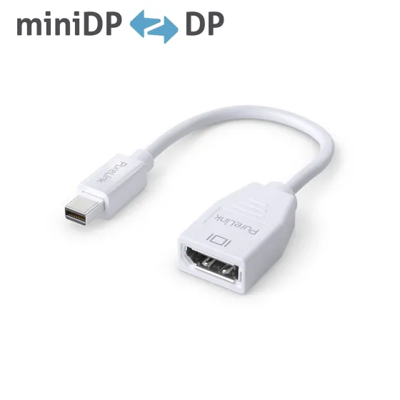 Purelink IS160 Adaptateur Mini DisplayPort vers DisplayPort 0,15m, blanc