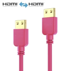 Purelink PI0505-020 Câble HDMI SuperThin 2 m, magenta