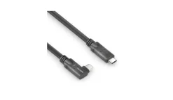 PureLink PI6620-050 Câble USB 3.2 Gen1 Micro-Coax USB-C 90° (gauche/droite) haut de gamme, 5,00 m