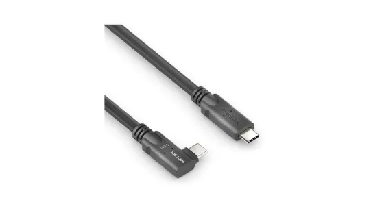 PureLink PI6620-050 Câble USB 3.2 Gen1 Micro-Coax USB-C 90° (gauche/droite) haut de gamme, 5,00 m