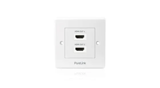 PureLink PI105 Plaque murale HDMI 4K Premium haute vitesse à 2 ports