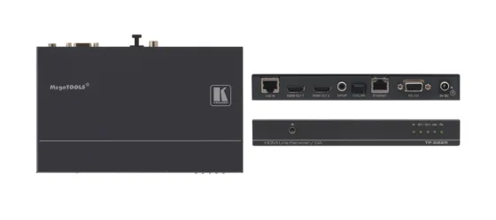 Récepteur HDMI Kramer TP-582R, RS–232 bidirectionnel, Ethernet & IR sur Paires Torsadées HDBaseT 1:2