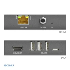 Récepteur Purelink PureTools HDMI et USB 2.0 HDBaseT 3.0