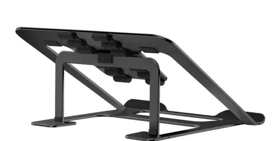 Rehausseur de bureau Neomounts NSLS085BLACK pour ordinateur portable - 10"-17", noir (pliable)