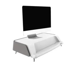 Réhausseur de bureau celexon PRO ME1730 pour écran de 17"-30" - gris (avec système de nettoyage UV-C)