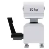 Rotule autobloquante PeTa avec levier de serrage seul pour support plafond standard, blanc