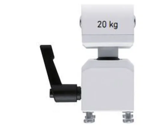Rotule autobloquante PeTa avec levier de serrage seul pour support plafond standard, blanc