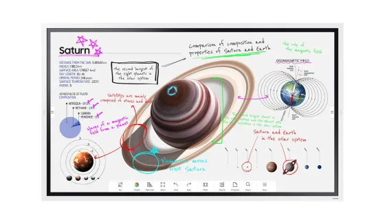 Samsung Flip Pro WM65B 65" Display tactile