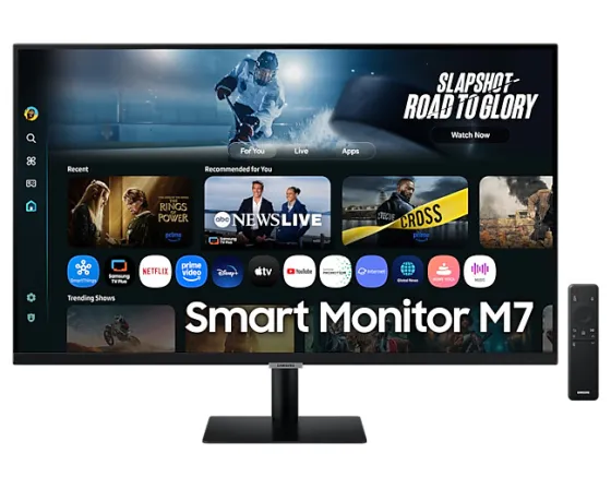Samsung M70F moniteur intelligent AI de 32 pouces avec hub de jeu intégré