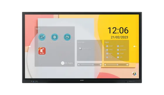 Sharp PN-LC652 Écran interactif 4K de 65 pouces pour l'enseignement et la collaboration modernes