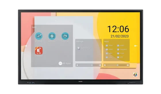 Sharp PN-LC752 Écran interactif 4K de 75 pouces pour l'enseignement et la collaboration modernes