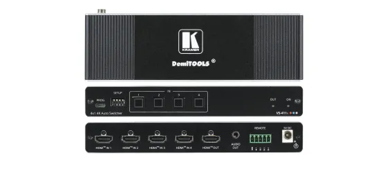 Sélecteur automatique Kramer VS-411X 4x1 HDMI 4K HDR