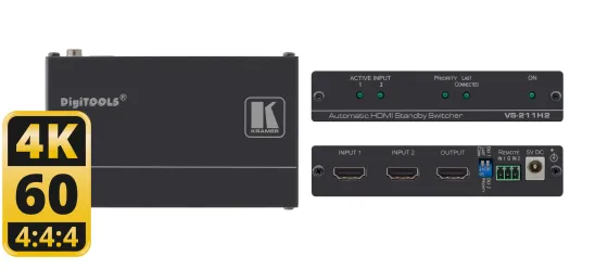 Sélecteur automatique Kramer VS-211H2 HDMI 4K UHD 2x1