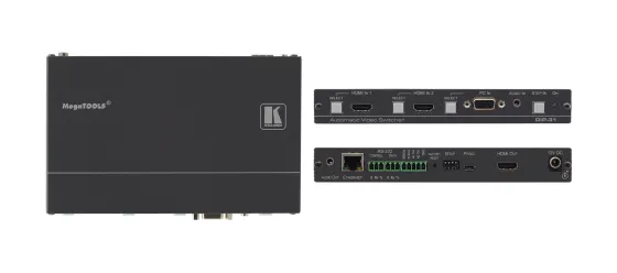 Sélecteur Vidéo Automatique HDMI & VGA Kramer DIP-31 4K60 4:2:0 avec automation Maestro