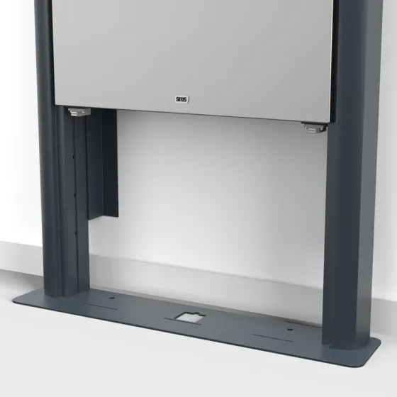 SMS K05-142-62 Support mural/au sol motorisé Presence - Aluminium/Gris foncé