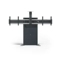 SMS New Presence Floor VC - Pied réglable en hauteur par moteur avec support pour caméra - max. 2x65" | max. VESA 800x400 | charge admissible 120kg | gris foncé