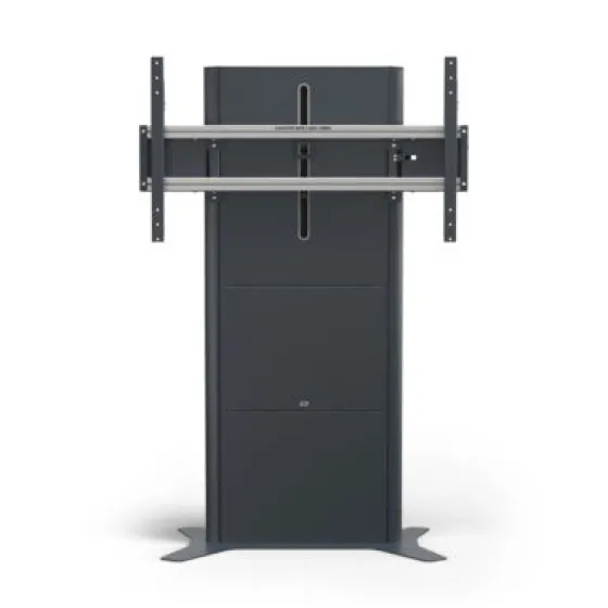 SMS Presence Floor - Support réglable en hauteur par moteur - Mise à jour 2021 - jusqu'à 84" | max. VESA 1000x600| Charge admissible 150kg | gris foncé