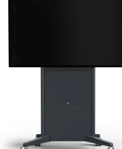 SMS Presence Mobile - Chariot à hauteur réglable par moteur - Mise à jour 2021 - jusqu'à 84" | max. VESA 1000x600 | Charge max. 150kg | gris foncé