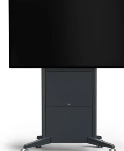 SMS Presence Mobile - Chariot à hauteur réglable par moteur - Mise à jour 2021 - jusqu'à 98" | max. VESA 600x400 | Charge max. 150kg | gris foncé
