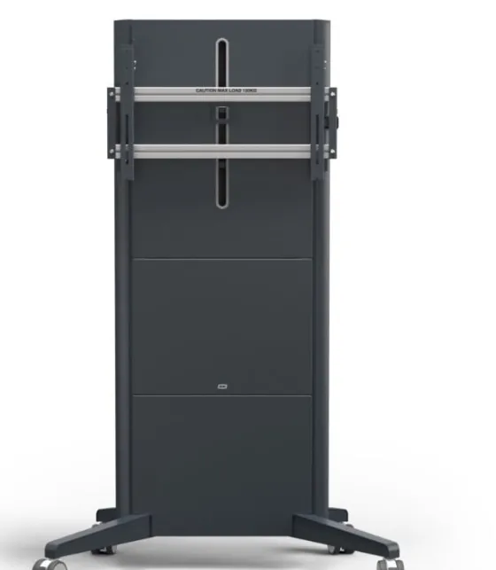 SMS Presence Mobile - Chariot à hauteur réglable par moteur - Mise à jour 2021 - jusqu'à 98" | max. VESA 600x400 | Charge max. 150kg | gris foncé