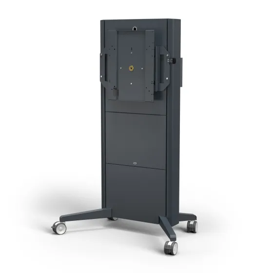 SMS Presence Mobile Flipster - Chariot à hauteur réglable par moteur avec fonction de rotation - mise à jour 2021 - jusqu'à 75" | max. VESA 400x400 | charge max. 150kg | gris foncé