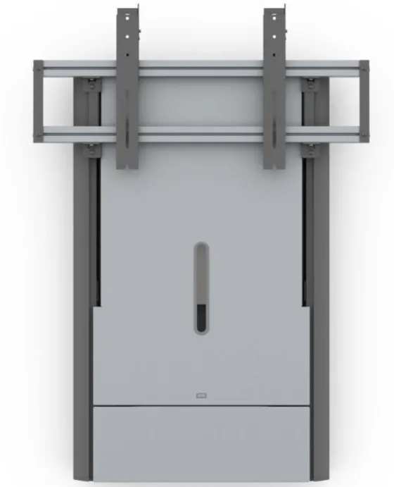 SMS Presence Speed Wall - Support mural réglable en hauteur manuellement - jusqu'à 98" | max. VESA 600x400 | charge admissible : 60-90kg | aluminium/ gris foncé