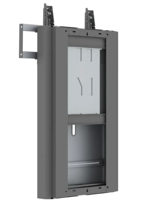 SMS Presence Speed Wall - Support mural réglable en hauteur manuellement - jusqu'à 98" | max. VESA 600x400 | charge admissible : 60-90kg | aluminium/ gris foncé