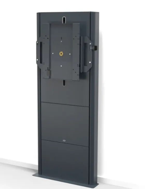 SMS Presence Wall/Floor Flipster - Support mural au sol réglable en hauteur par moteur avec fonction de rotation - mise à jour 2021 - jusqu'à 75" | max. VESA 400x400| charge admissible 50kg | gris foncé