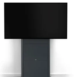 SMS Presence Wall/Floor Flipster - Support mural au sol réglable en hauteur par moteur avec fonction de rotation - mise à jour 2021 - jusqu'à 75" | max. VESA 400x400| charge admissible 50kg | gris foncé