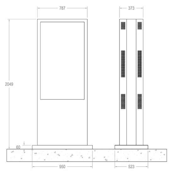 Stèle extérieure double face Hagor ScreenOut Pro-LG 55XE4F pour LG 55XE4F