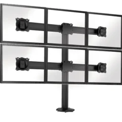 Support de bureau Chief KONTOUR K3 pour 3x2 écrans de 27"-30" - noir (inclinable)