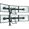 Support de bureau Chief KONTOUR K4G320B pour 3x2 écrans de 10"-24" - noir (réglable en profondeur, inclinable et pivotant)