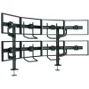Support de bureau Chief KONTOUR K4G420B pour 4x2 écrans de 19"-24" - noir (réglable en profondeur et inclinable)