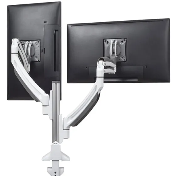 Support de bureau Chief Kontour K1C220W réglable en hauteur et vissable, avec bras articulés pour 2 moniteurs