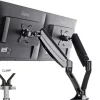 Support de bureau iiyama DS3002C-B1 à bras pneumatique articulé, pour 2 écrans