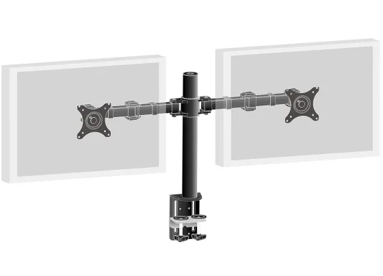 Support de bureau iiyama DS1002C-B1 vissable, pour 2 écrans