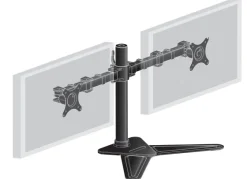 Support de bureau iiyama DS1002D-B1 sur pied, pour 2 écrans