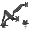 Support de bureau Neomounts DS70S-950BL2 pour deux écrans de 17"-35" - noir (inclinable, rotatif et pivotant)